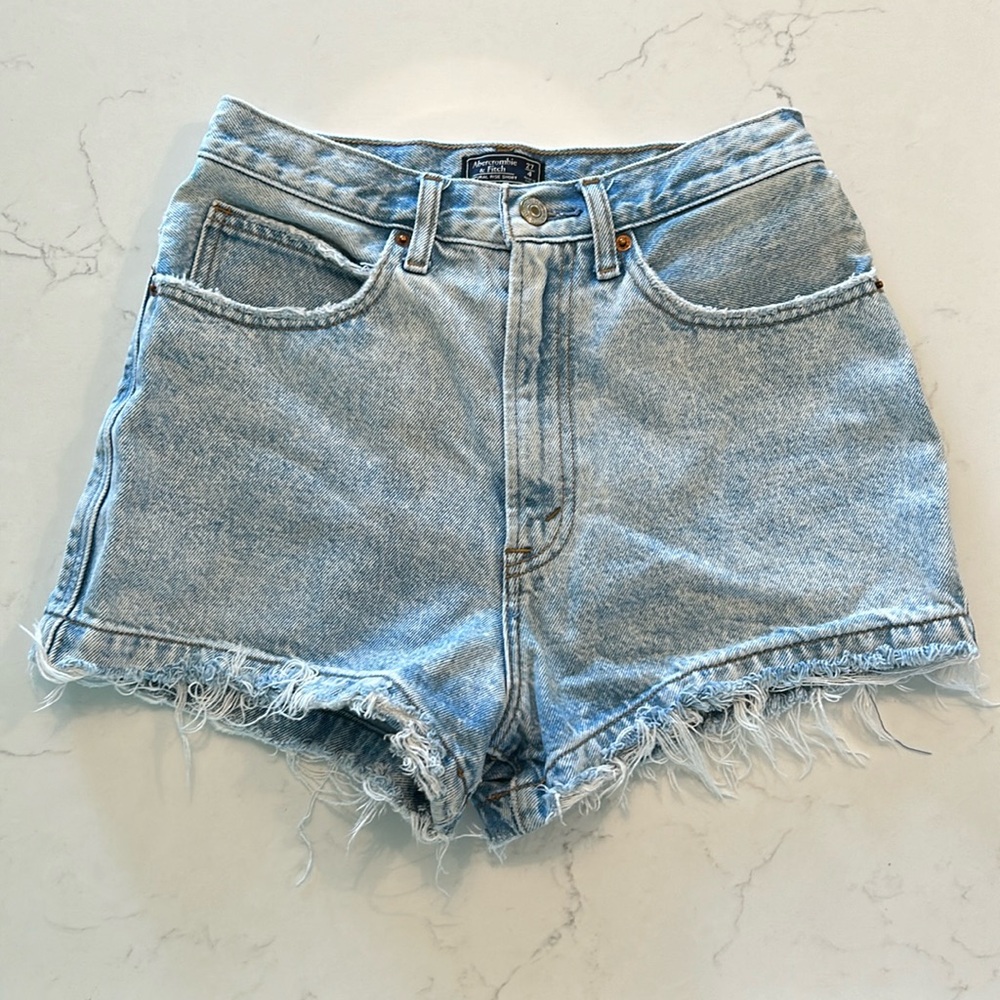 Abercrombie & Fitch Blue Jean Shorts Vintage Style